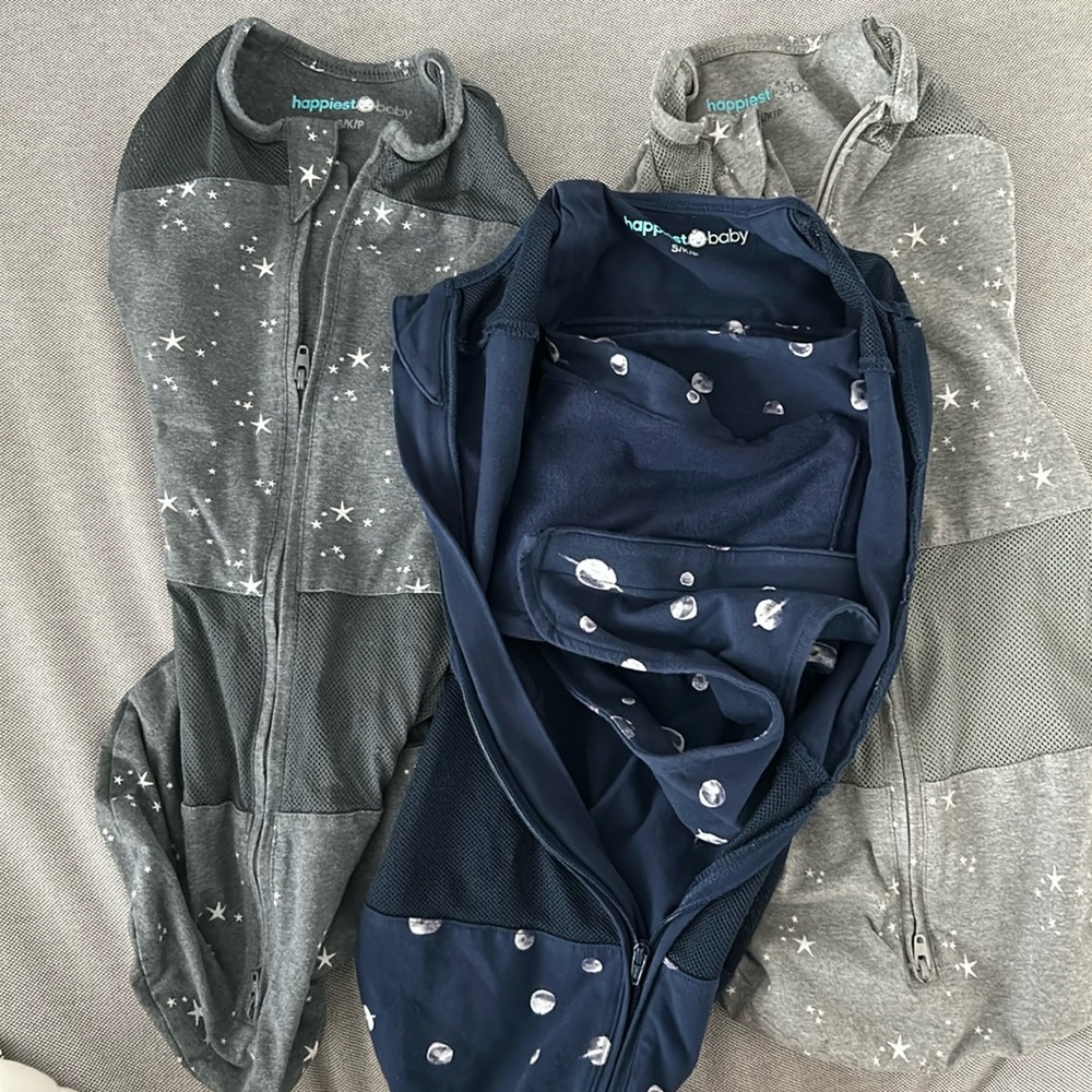 Happiest baby Sleep Swaddles - Lot of 3, SZ Small